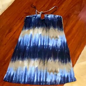 Tommy Bahama Navy and Gray Dress with built in bra size XS